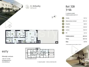 Prodej bytu 3+kk, Praha - Satalice, Za Novákovou zahradou, 68 m2
