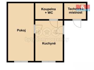 Pronájem bytu 2+kk, Jindřichův Hradec - Jindřichův Hradec III, Vídeňská, 53 m2