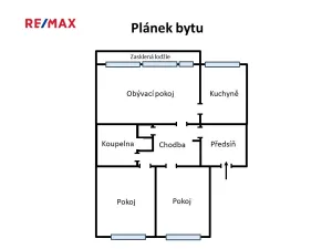Pronájem bytu 3+1, Praha - Podolí, Hudečkova, 100 m2