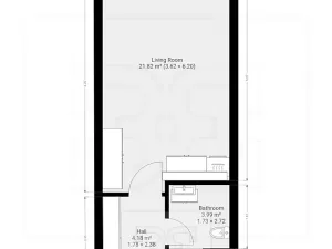 Pronájem bytu 1+kk, Praha - Háje, Výstavní, 33 m2