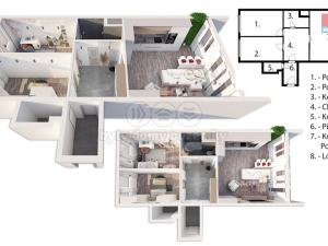 Prodej bytu 3+1, Praha - Modřany, Mazancova, 84 m2