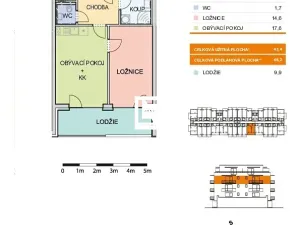 Prodej bytu 2+kk, Olomouc, Aloise Rašína, 46 m2
