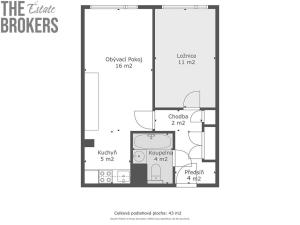 Prodej bytu 2+kk, Praha - Háje, Štichova, 45 m2