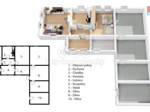 Prodej rodinného domu, Měkynec, 249 m2
