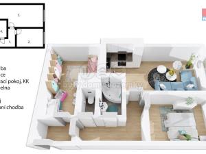 Prodej bytu 2+kk, Praha - Krč, Tavolníková, 57 m2