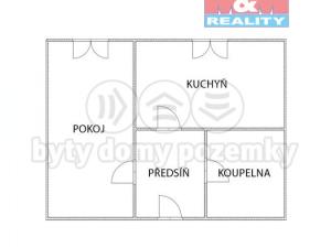 Pronájem bytu 2+kk, Pardubice - Ohrazenice, Školská, 33 m2