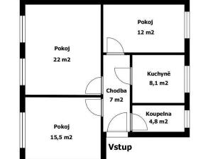 Pronájem bytu 3+1, Vidice, 89 m2