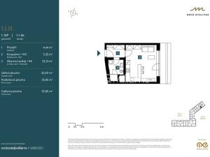 Prodej bytu 1+kk, Brno, Nad Pisárkami, 35 m2