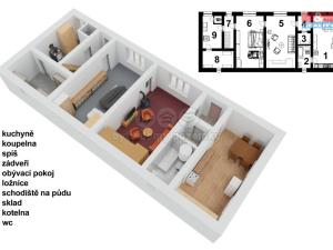 Prodej rodinného domu, Staré Hobzí, 85 m2