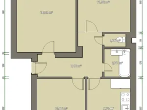Pronájem bytu 3+1, Kladky, 75 m2