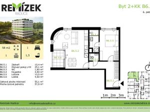 Prodej bytu 2+kk, Praha - Radlice, U Komína, 58 m2