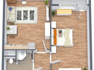 Pronájem bytu 2+kk, Česká Lípa, Jáchymovská, 40 m2