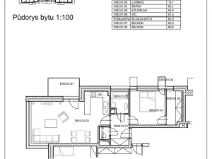 Pronájem bytu 2+kk, Pardubice, Pod Vinicí, 63 m2