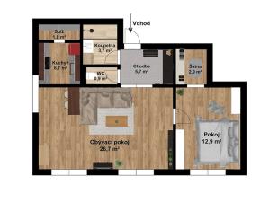 Prodej bytu 2+1, Litomyšl, Havlíčkova, 66 m2