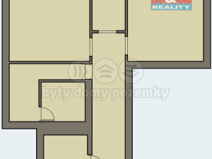 Pronájem bytu 2+1, Počátky, Sídliště, 64 m2