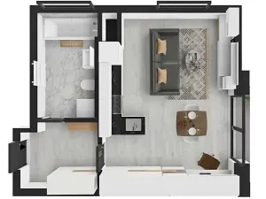 Pronájem bytu 1+kk, Heřmanova Huť, U Pondu, 34 m2