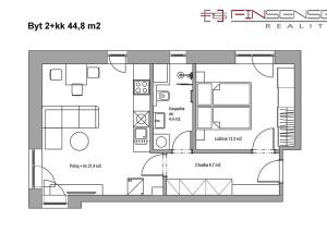 Pronájem bytu 2+kk, Kladno, Pavlisova, 45 m2