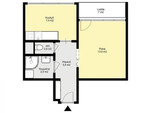 Prodej bytu 1+1, Kolín, Dělnická, 34 m2
