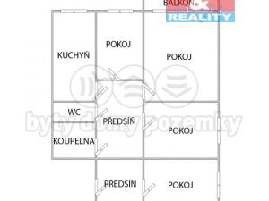 Pronájem bytu 4+1, Litvínov - Janov, Hamerská, 74 m2