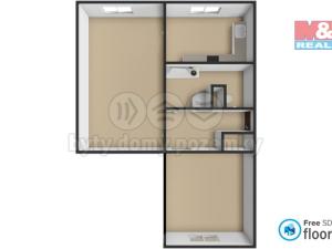 Prodej bytu 2+1, Chomutov, Jirkovská, 61 m2