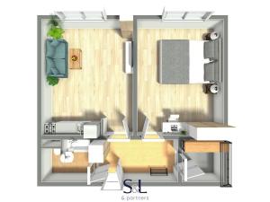 Pronájem bytu 2+kk, Jablonec nad Nisou, Vysoká, 43 m2