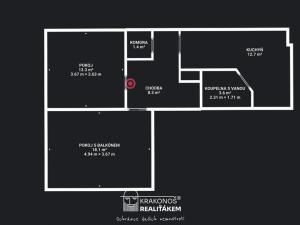 Pronájem bytu 2+1, Kelč, 49 m2