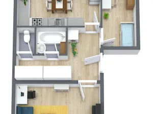 Pronájem bytu 2+1, Stráž pod Ralskem, Máchova, 56 m2