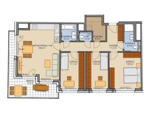 Prodej bytu 4+kk, Praha, Chilská, 96 m2