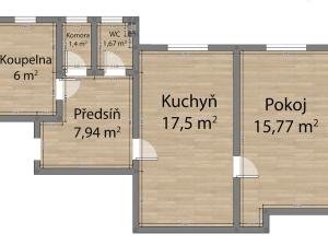 Prodej bytu 2+kk, Plzeň - Jižní Předměstí, Korandova, 52 m2