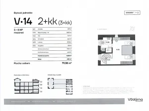Pronájem bytu 2+kk, Praha - Vršovice, Bartoškova, 79 m2