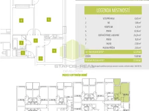 Pronájem bytu 3+kk, Olomouc, Janského, 63 m2