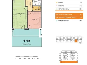 Pronájem bytu 2+kk, Olomouc, Aloise Rašína, 61 m2