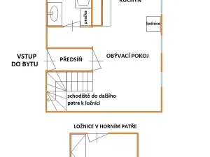 Pronájem bytu 2+kk, Brno, Čápkova, 50 m2