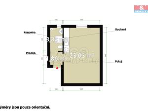 Pronájem bytu 1+kk, Plzeň - Doubravka, Masarykova, 28 m2