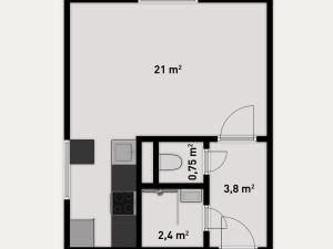 Prodej bytu 1+kk, Olomouc - Hodolany, Tovačovského, 33 m2