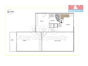 Pronájem bytu 2+1, Kostelec nad Černými lesy - Kostelec nad Černými Lesy, Dr. Trippé, 60 m2