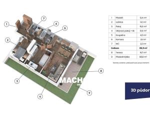 Prodej bytu 3+kk, Praha - Letňany, Křivoklátská, 98 m2