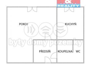 Prodej bytu 1+1, Krupka, Sídliště, 25 m2