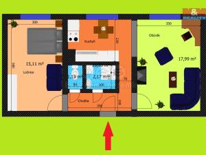 Pronájem bytu 2+1, Kutná Hora, Na Kavkách, 57 m2