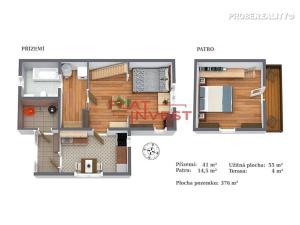 Pronájem chaty, Vráž, Na Lesích, 55 m2