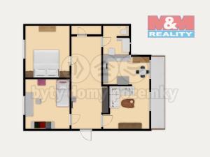 Prodej bytu 3+1, Slaný, Žižkova, 62 m2