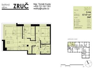 Pronájem bytu 3+kk, Plzeň - Severní Předměstí, Bolevecká, 58 m2