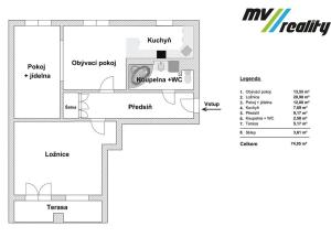 Prodej bytu 3+1, Poděbrady, nám. T.G.Masaryka, 66 m2