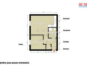 Pronájem bytu 2+kk, Kaznějov, 43 m2