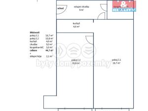 Prodej bytu 2+kk, Praha - Michle, Hodonínská, 45 m2