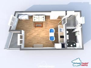 Pronájem bytu 1+kk, Praha - Dolní Počernice, Černodolská, 38 m2