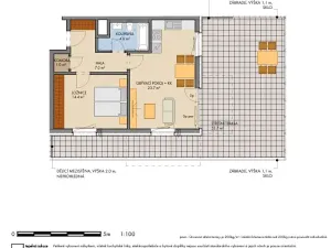 Prodej bytu 2+kk, Praha, Návarovská, 53 m2