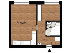 Pronájem bytu 2+kk, Olomouc, Foerstrova, 40 m2