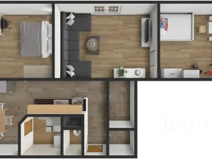 Prodej bytu 3+1, Písek, nábřeží 1. máje, 63 m2