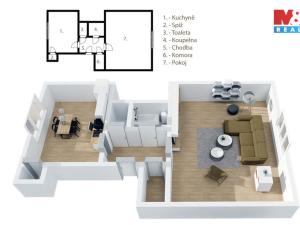 Prodej bytu 2+kk, Praha - Holešovice, Přístavní, 58 m2